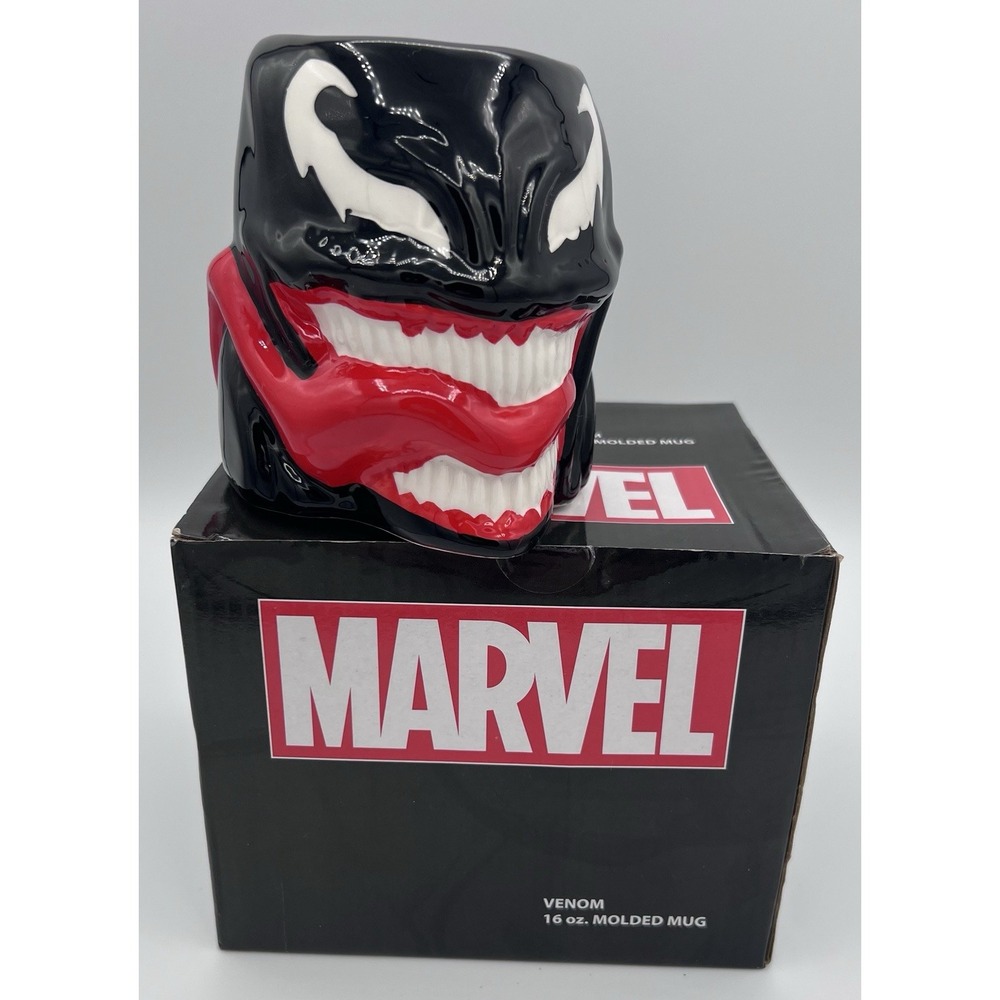 Marvel Venom 16 oz Molded Mug Black & Red BackStage Pass Inc New Boxed